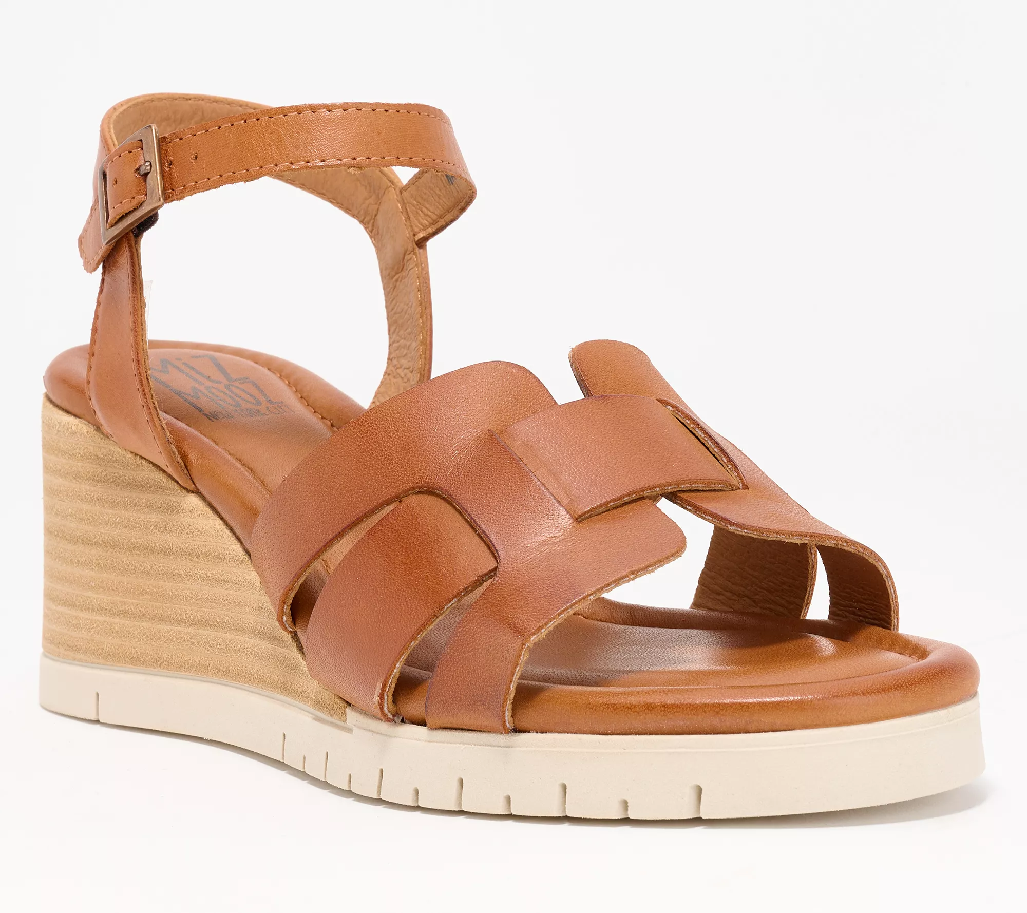 "As Is" Miz Mooz Leather Wedge Sandals- Mackenzie