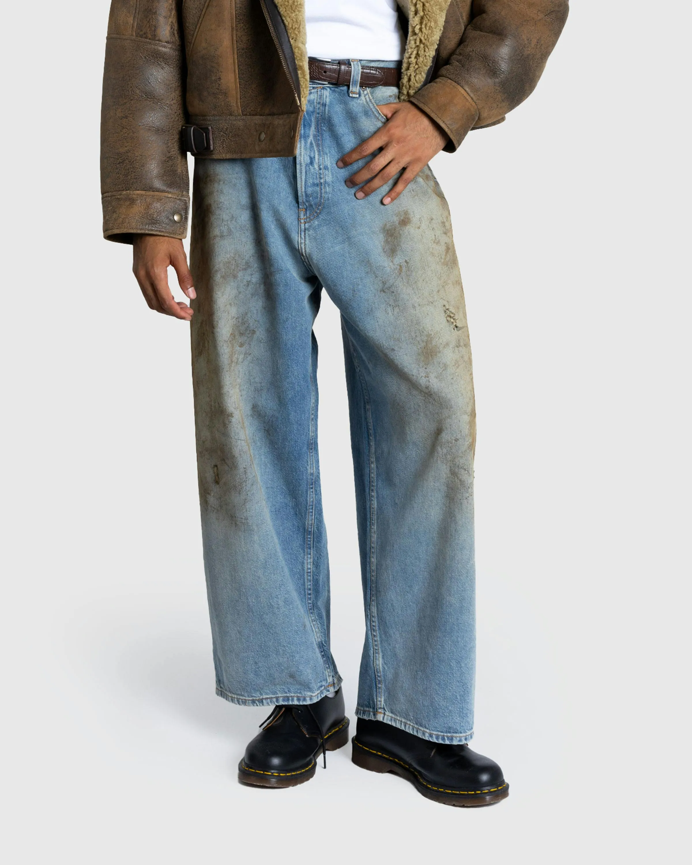 Acne Studios – Super Baggy Fit Jeans 2023M Penicillin Mid Blue | Highsnobiety Shop