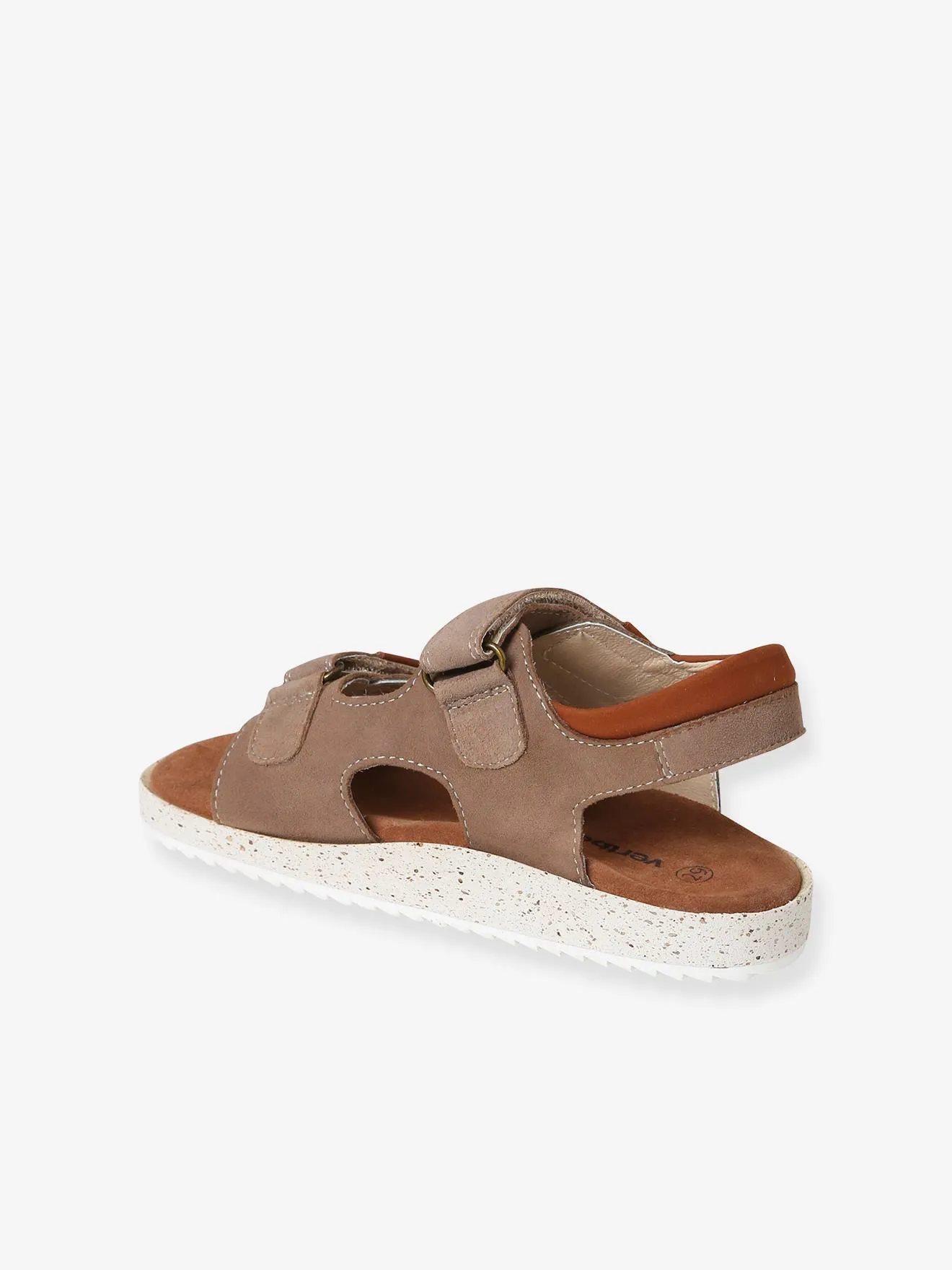 Anatomic Leather Sandals for Boys - grey light all over printed