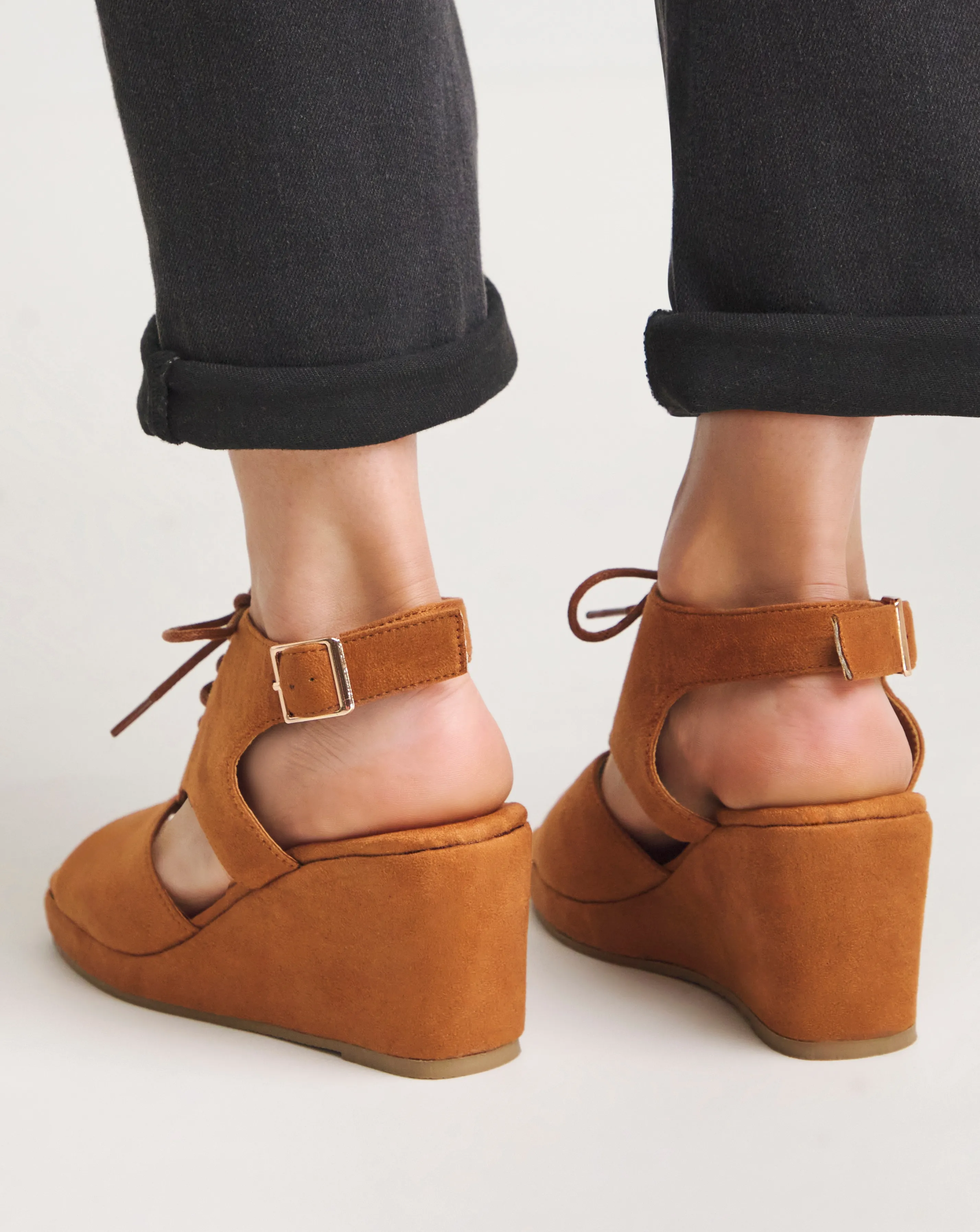 Ariana Shoe Boot Wedge Sandals Wide E Fit Simply Comfort