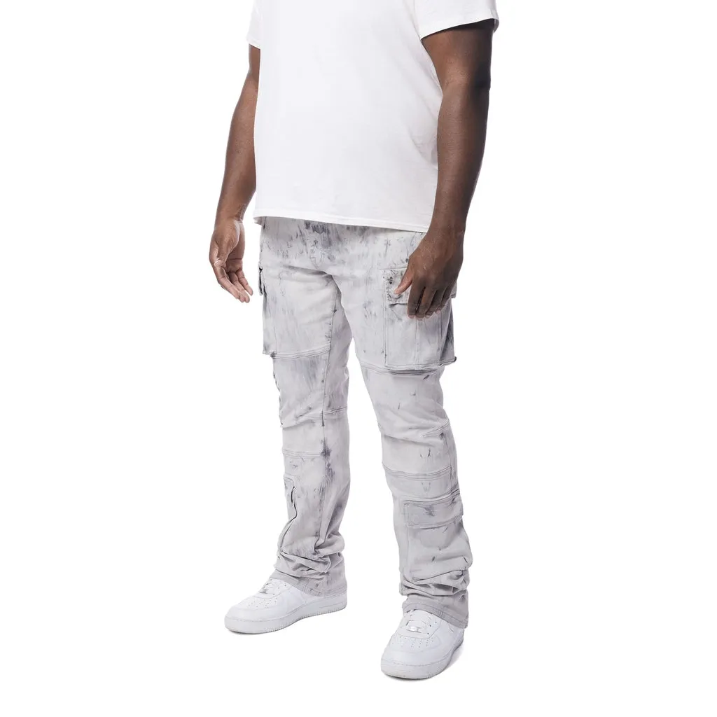 Big and Tall - Stacked Utility Multi Pocket Jeans - Sunset Grey