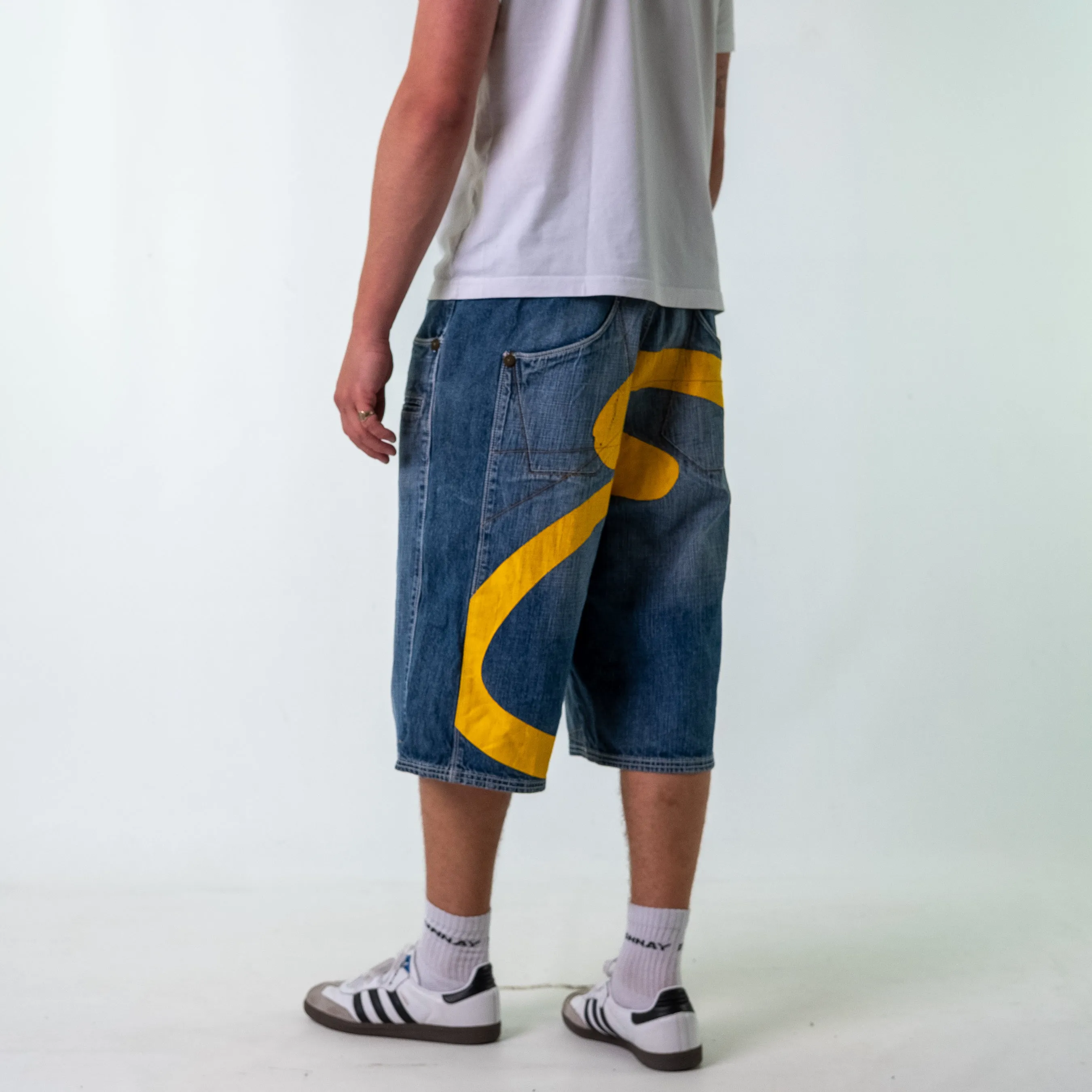 Blue 90s  Enyce Denim Hip Hop Jorts Shorts (34)