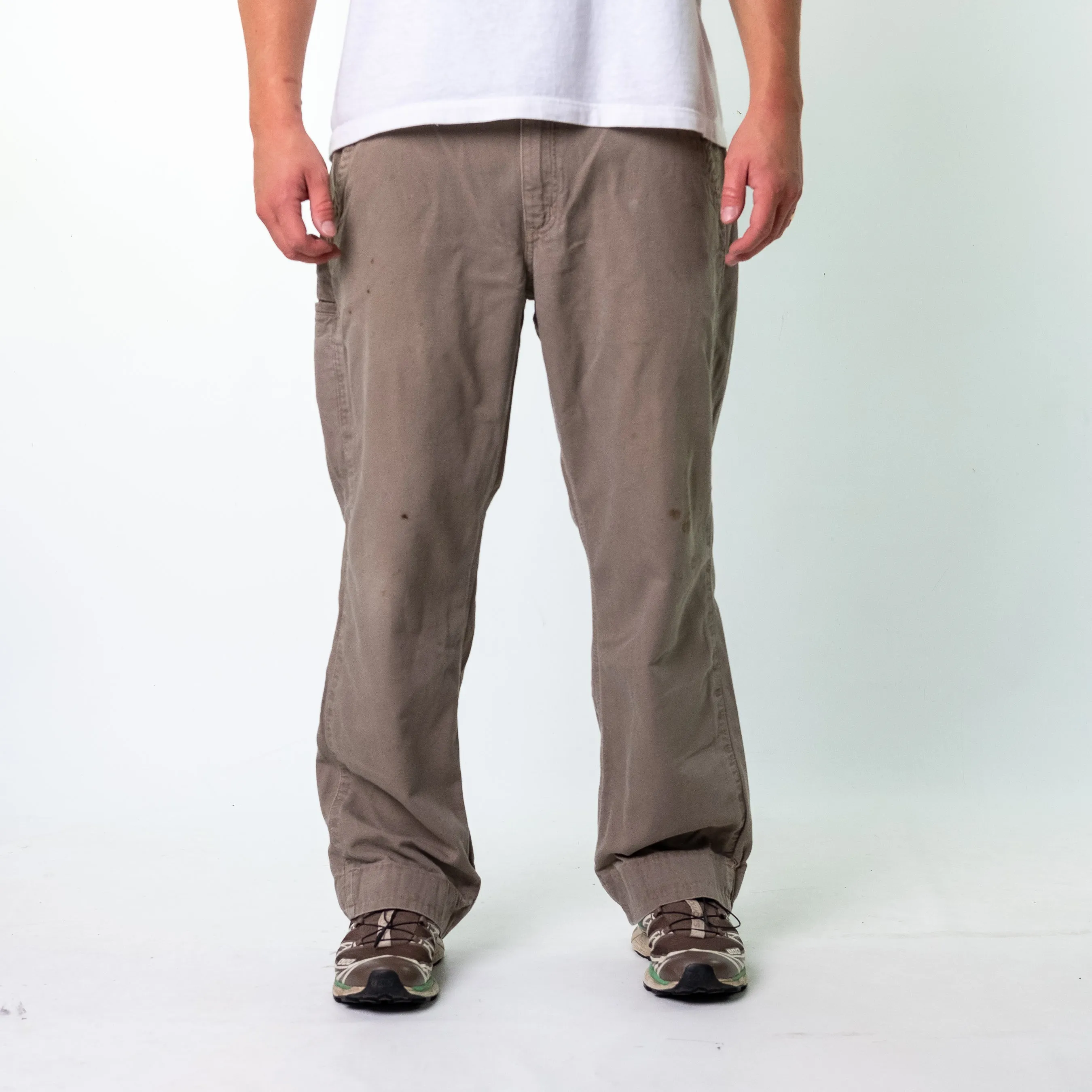 Brown y2ks Carhartt Canvas Carpenter Jeans Baggy Pants (36x34)