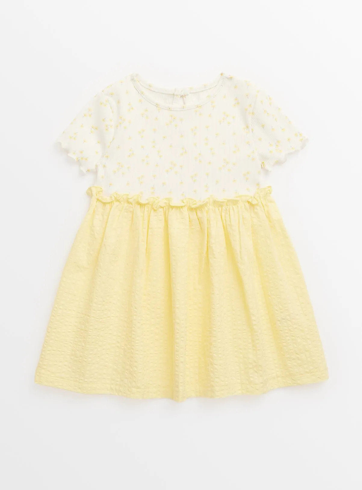 Buy Yellow Floral Twofer Dress Up to 3 mths | Dresses | Tu