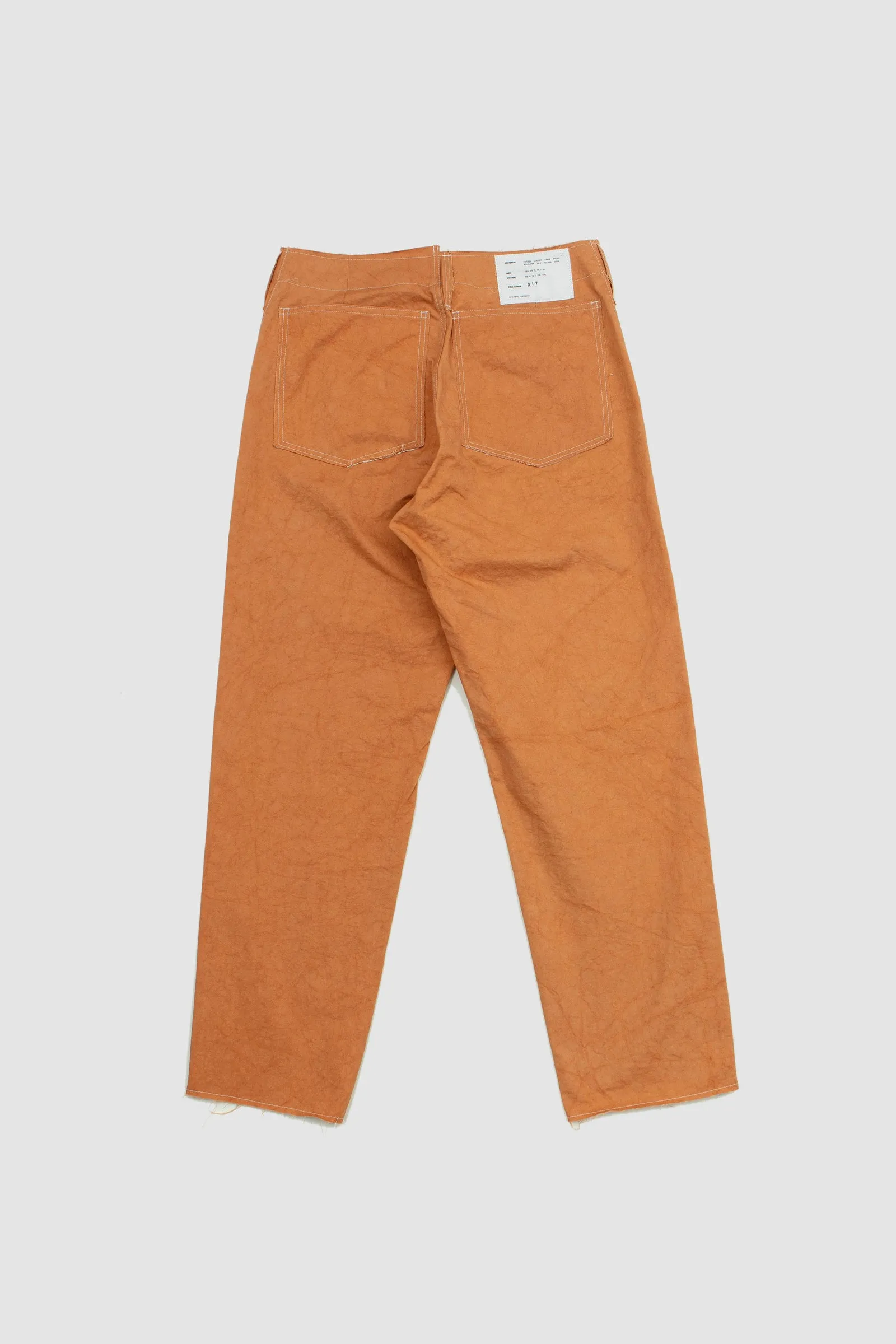 Camiel Fortgens Normal Jeans Orange made of Japanese 100% sun-dried cotton twill