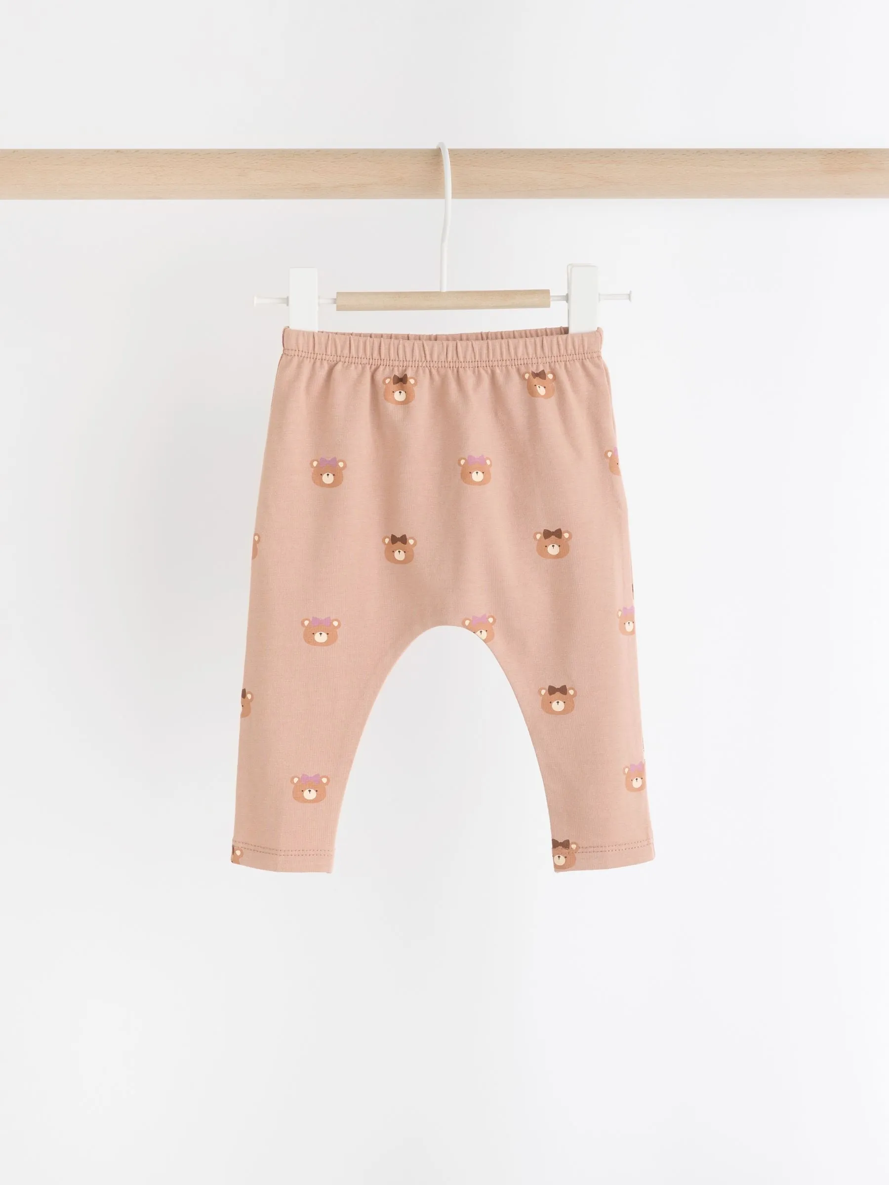 Caramel Brown Bear Cosy Baby Fleece Jumper and Leggings 2 Piece Set