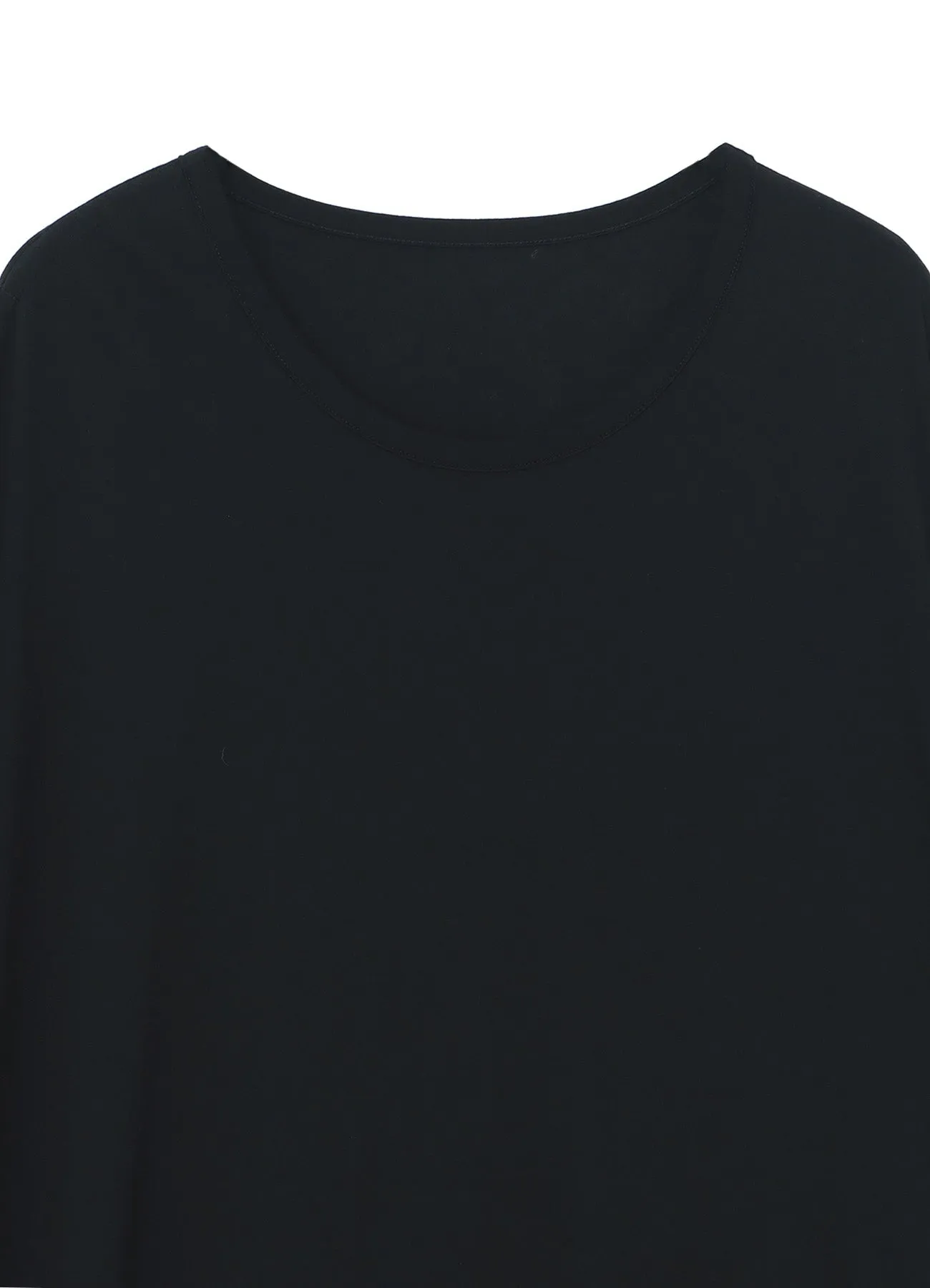 COTTON MODAL JERSEY SHOULDER SHIRRING SHORT SLEEVE BIG T-SHIRT