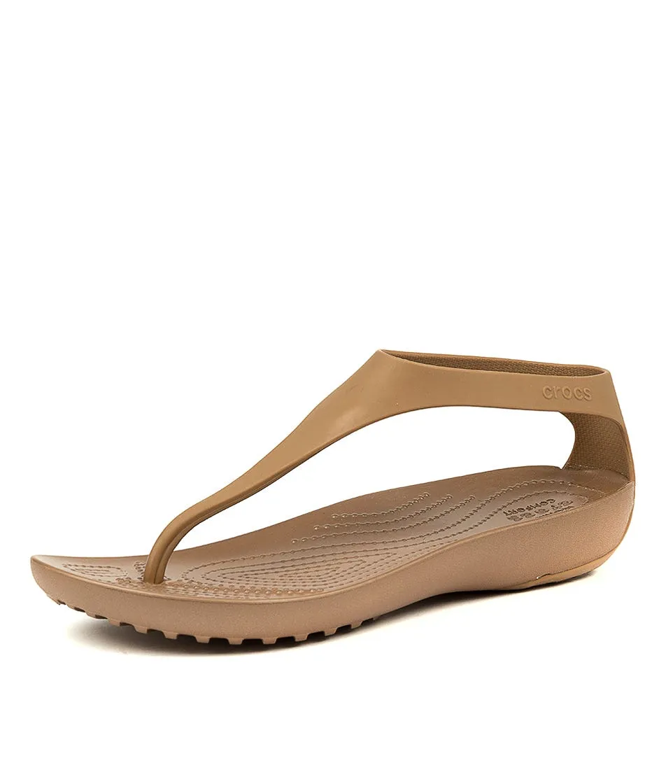 CROCS Serena Flip W Bronze Bronze Matlite