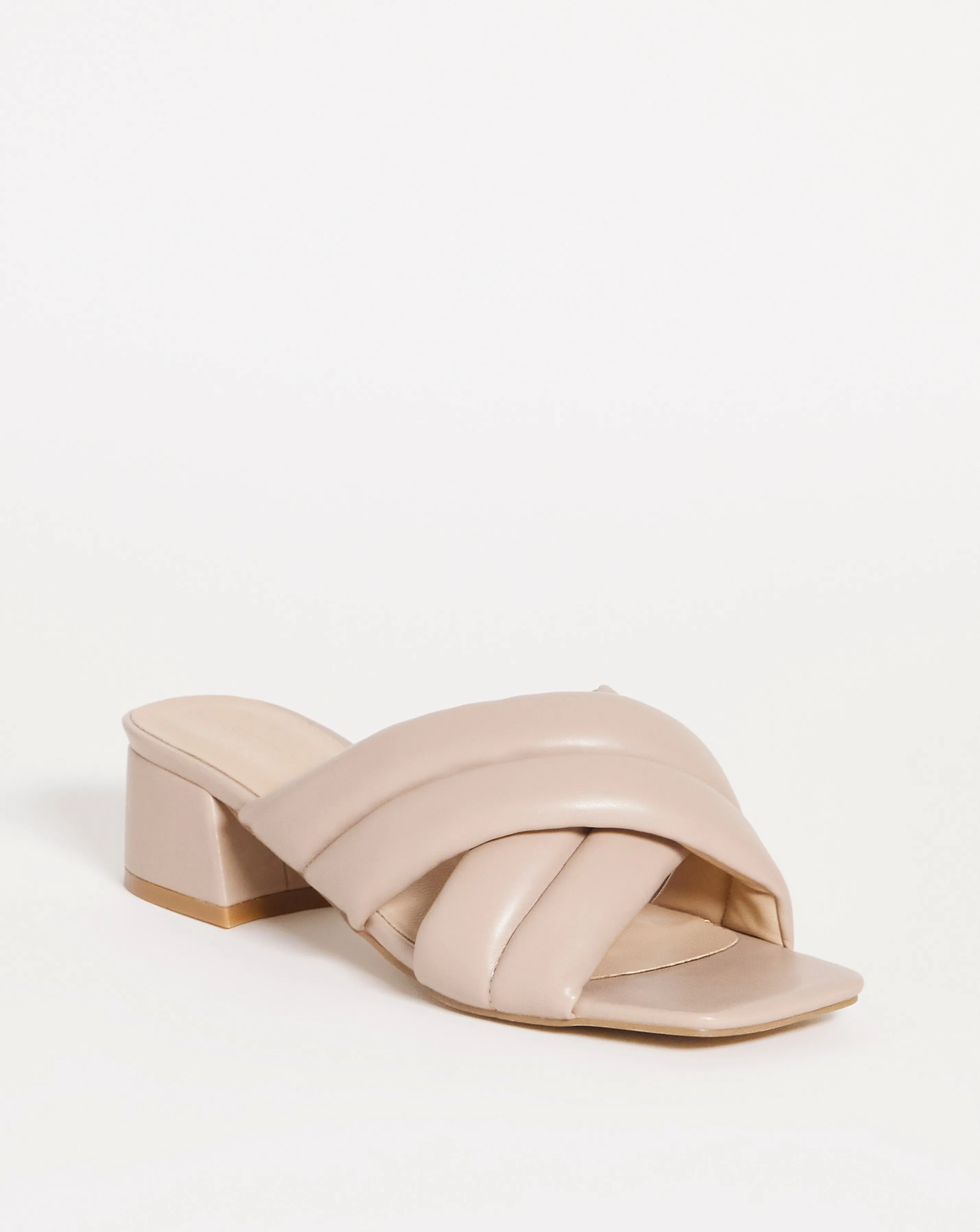 Delly Soft Volume Low Mule Sandals Wide Fit Simply Comfort | Simply Be