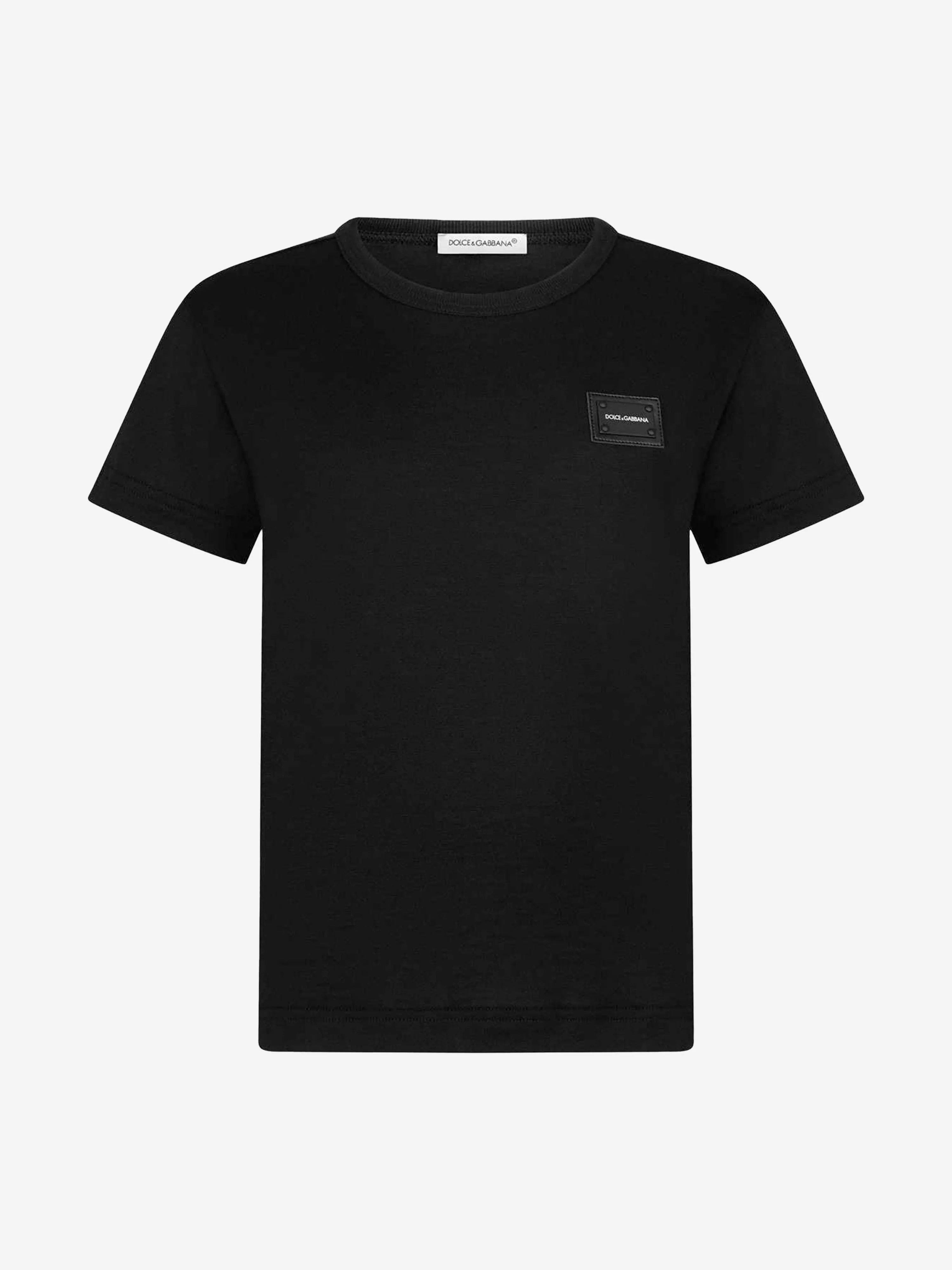 Dolce & Gabbana Kids - Boys Cotton Jersey Logo T-Shirt | Childsplay Clothing