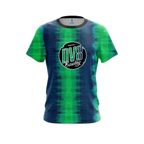 DV8 Blue And Green Tie Dye CoolWick Bowling Jersey