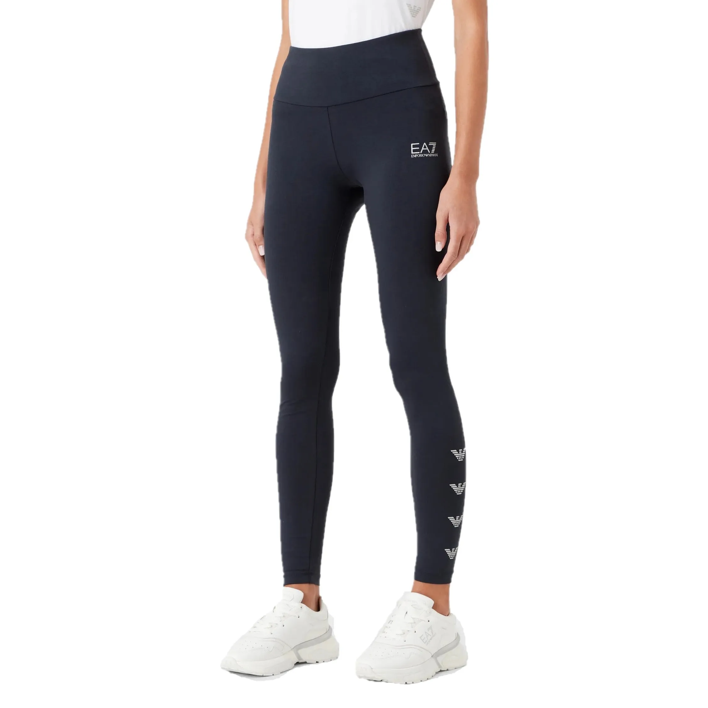 EA7 Womens Logo Series leggings with Eagle logo