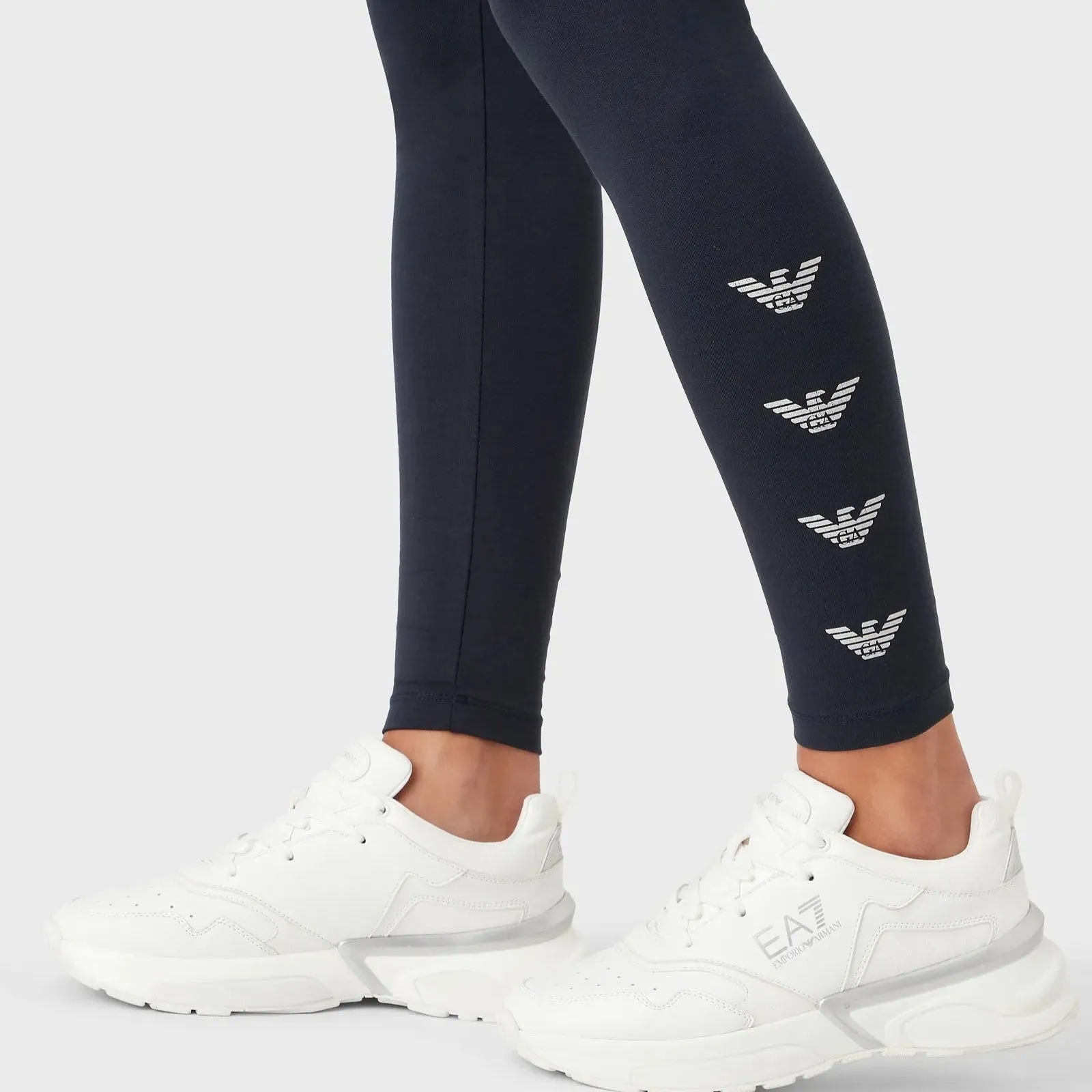 EA7 Womens Logo Series leggings with Eagle logo