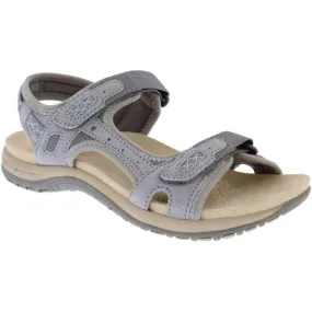 Free Spirit  Womens Frisco Smoke Double Strap Riptape Sandals 40541
