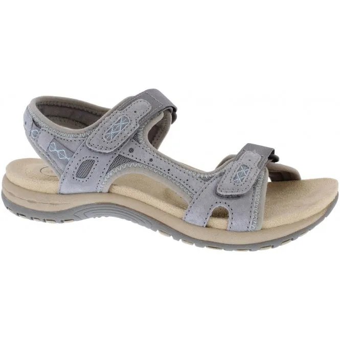 Free Spirit  Womens Frisco Smoke Double Strap Riptape Sandals 40541