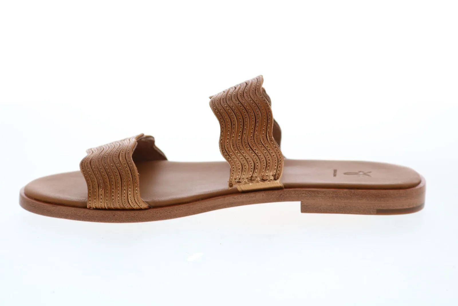 Frye Mira Wave Slide 71674 Womens Brown Leather Slides Sandals Shoes