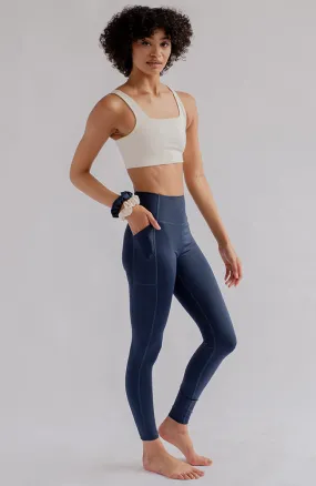 Girlfriend Collective Leggings High Rise Midnight Blue