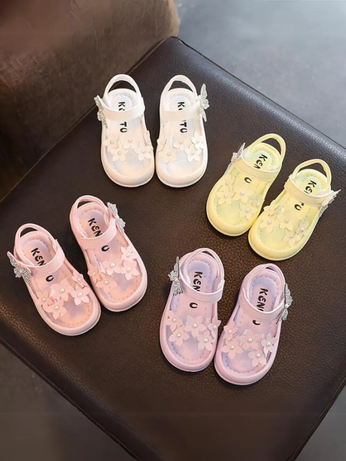 Girls Fluttering Blossom Sandals By Liv and Mia