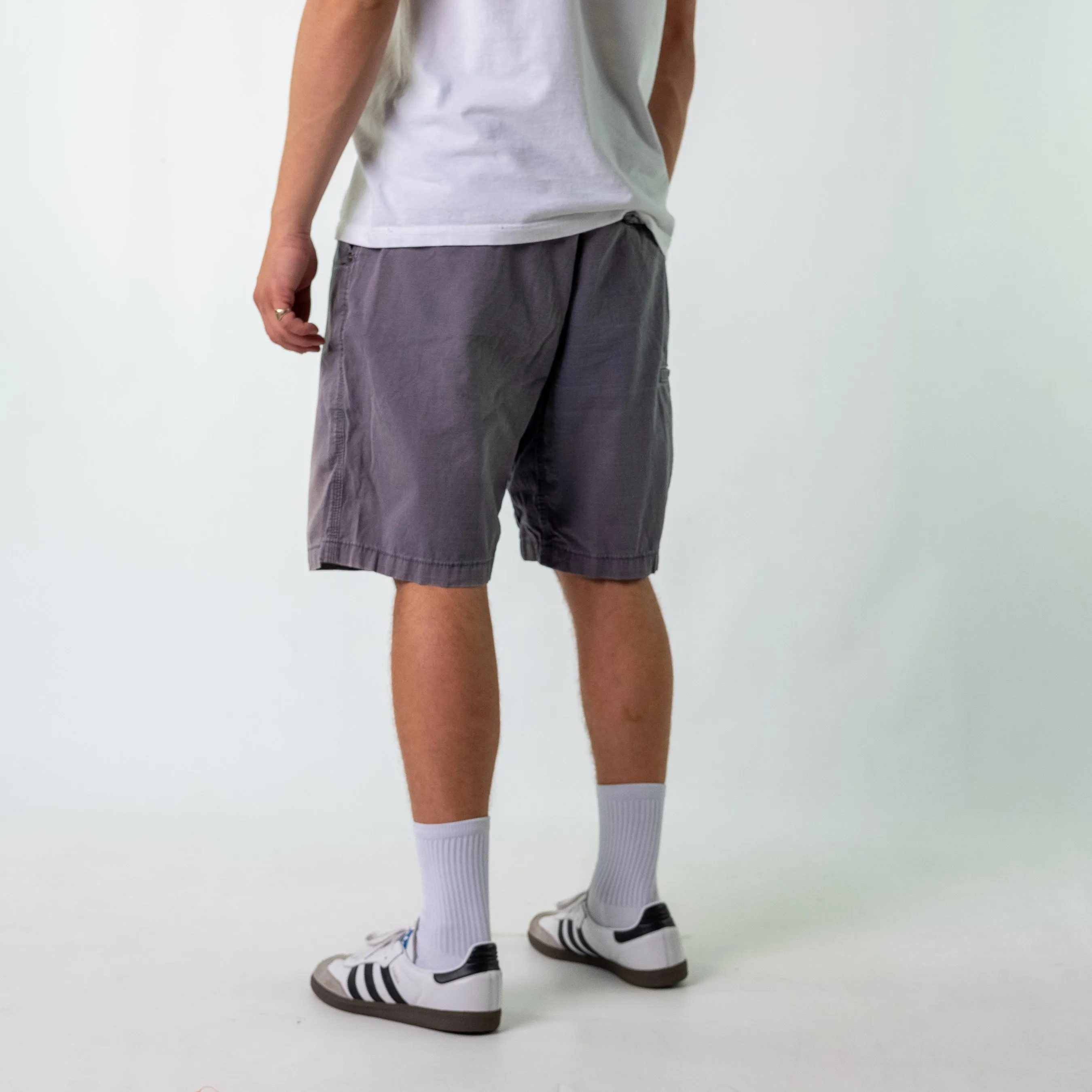 Grey 90s Carhartt Canvas Carpenter Jorts Shorts (40)