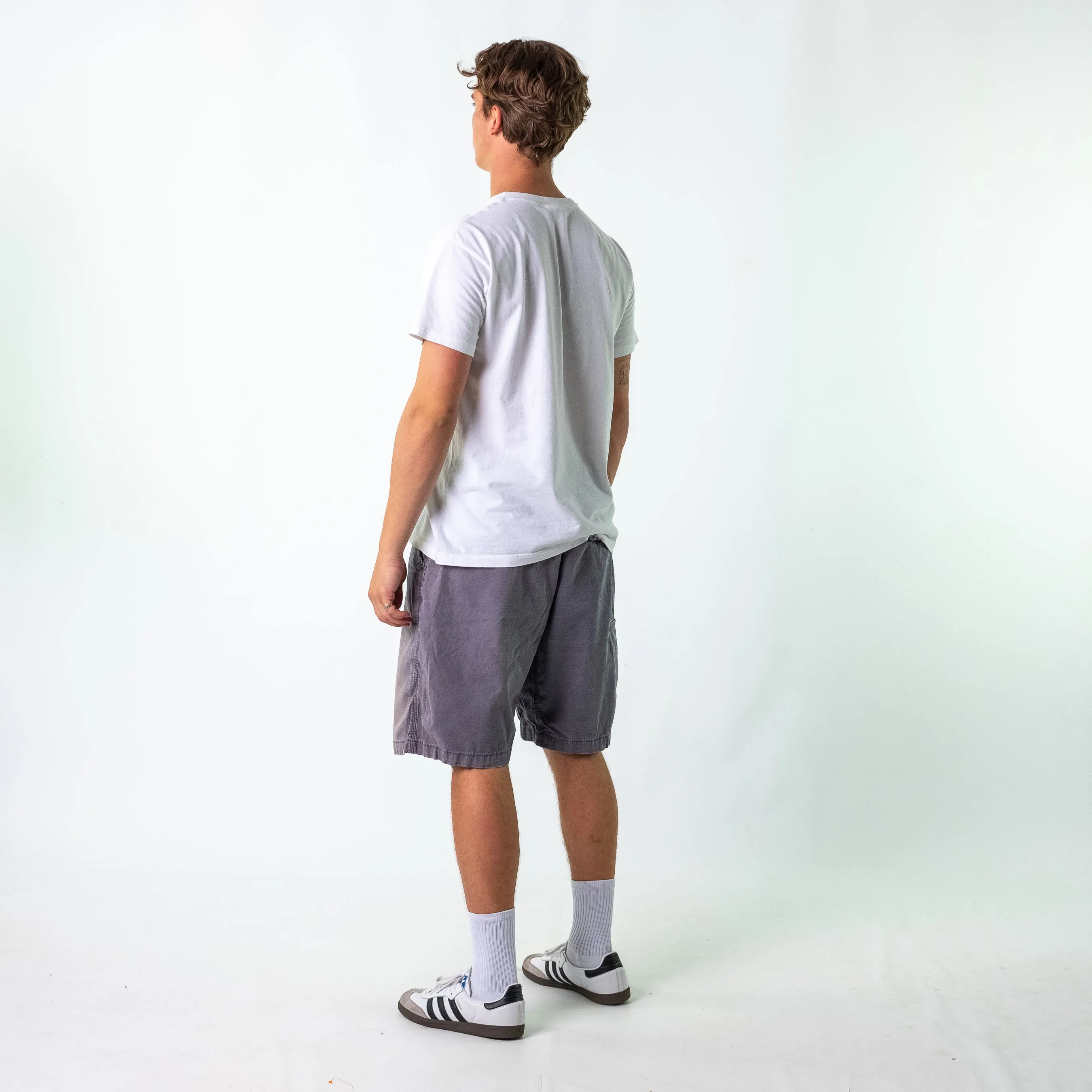 Grey 90s Carhartt Canvas Carpenter Jorts Shorts (40)