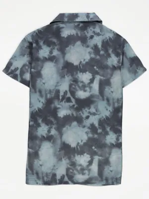 Grey Tie Dye Lightweight Shirt and Shorts Outfit | Kids | George at ASDA