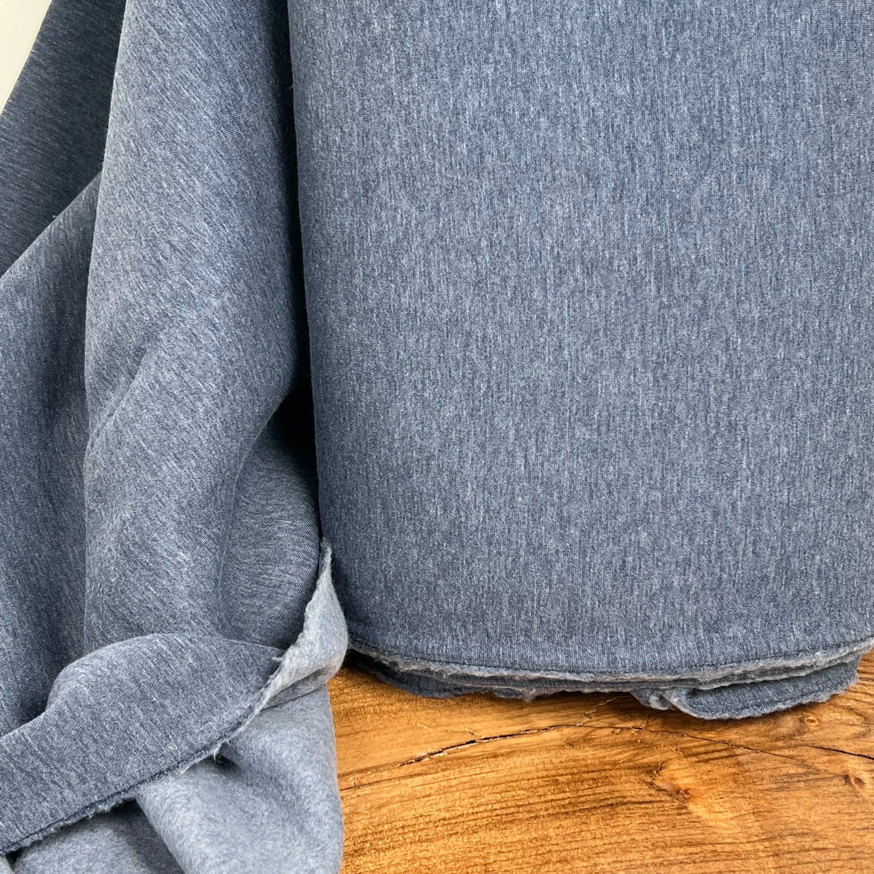 Heavy Jogging Sweat/Fleece - European Import - Oeko-Tex - Dark Jeans Melange