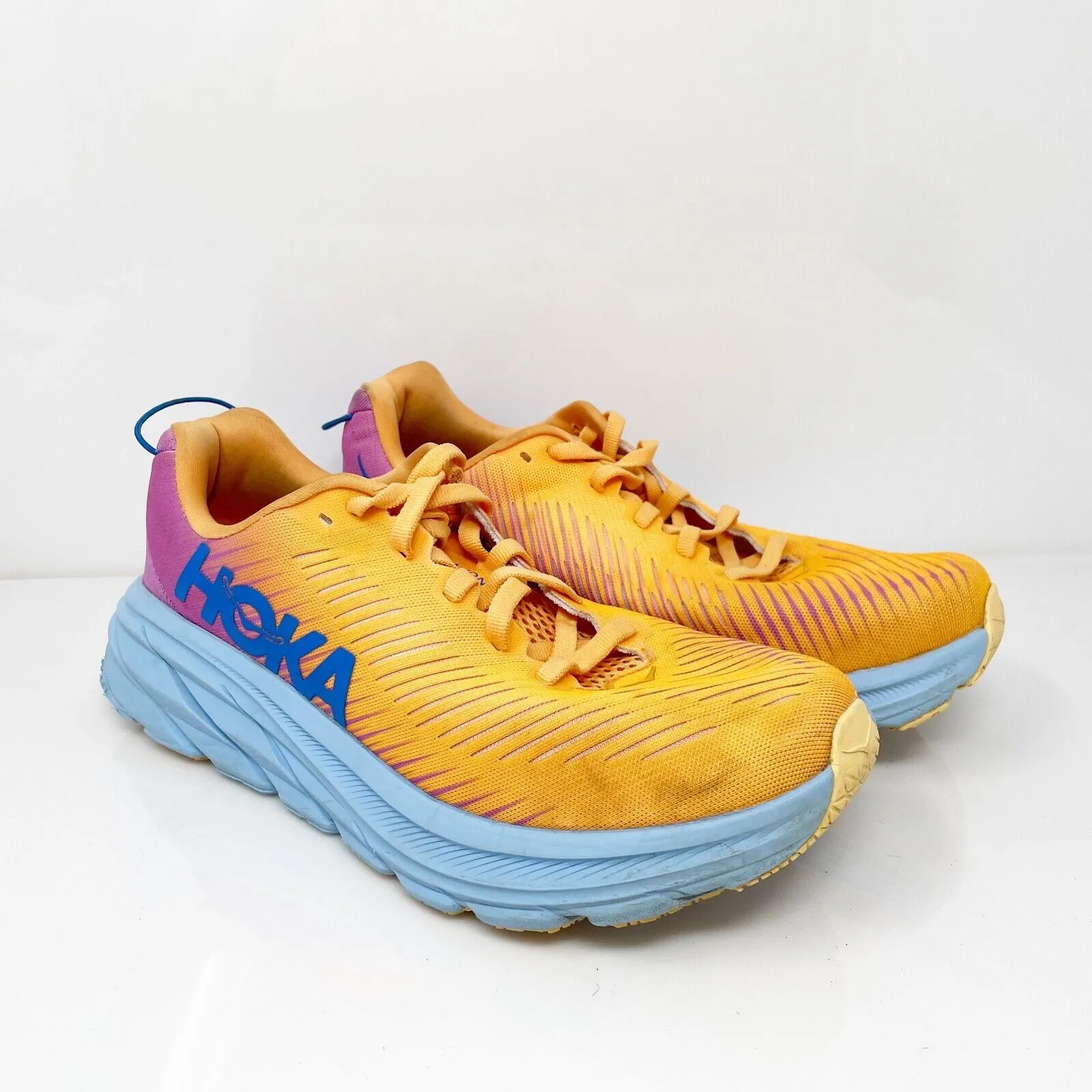 Hoka One One Womens Rincon 3 1121371 MOCY Orange Running Shoes Sneakers Sz 7.5 D