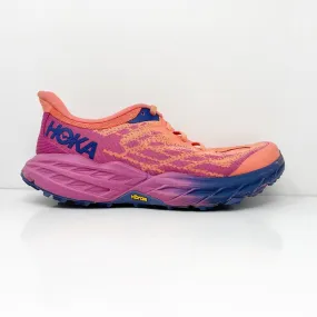 Hoka One One Womens Speedgoat 5 1123160 FFCM Orange Running Shoes Sneakers 9.5 D