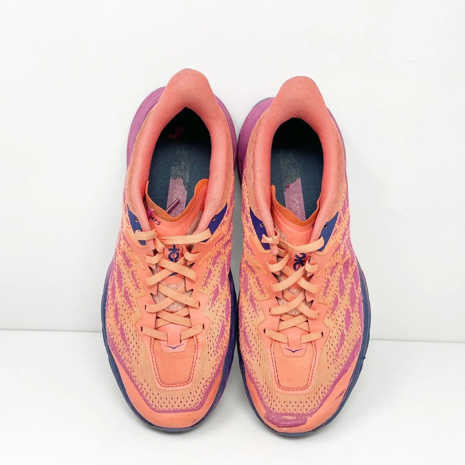 Hoka One One Womens Speedgoat 5 1123160 FFCM Orange Running Shoes Sneakers 9.5 D