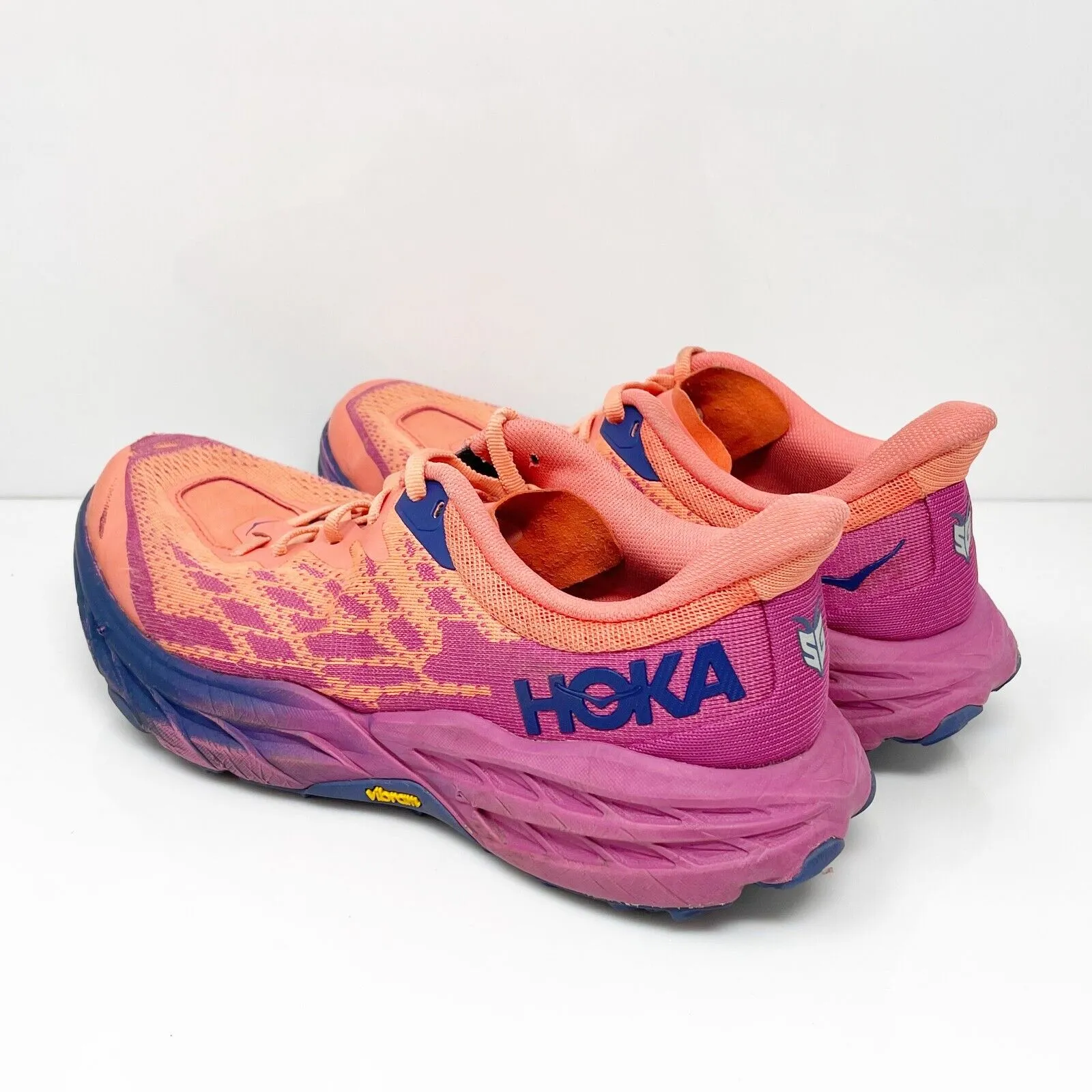 Hoka One One Womens Speedgoat 5 1123160 FFCM Orange Running Shoes Sneakers 9.5 D