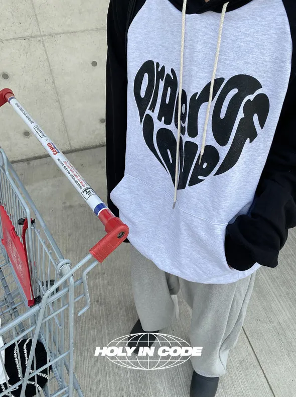 HOLY IN CODE  |Unisex Street Style Long Sleeves Cotton Logo Hoodies