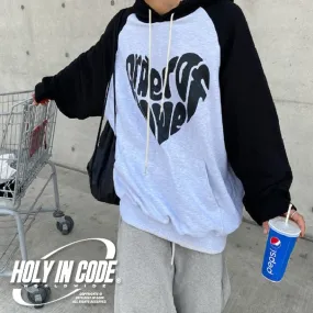 HOLY IN CODE  |Unisex Street Style Long Sleeves Cotton Logo Hoodies