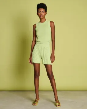 JAN 'N JUNE Knit Shorts Idoia Matcha Green