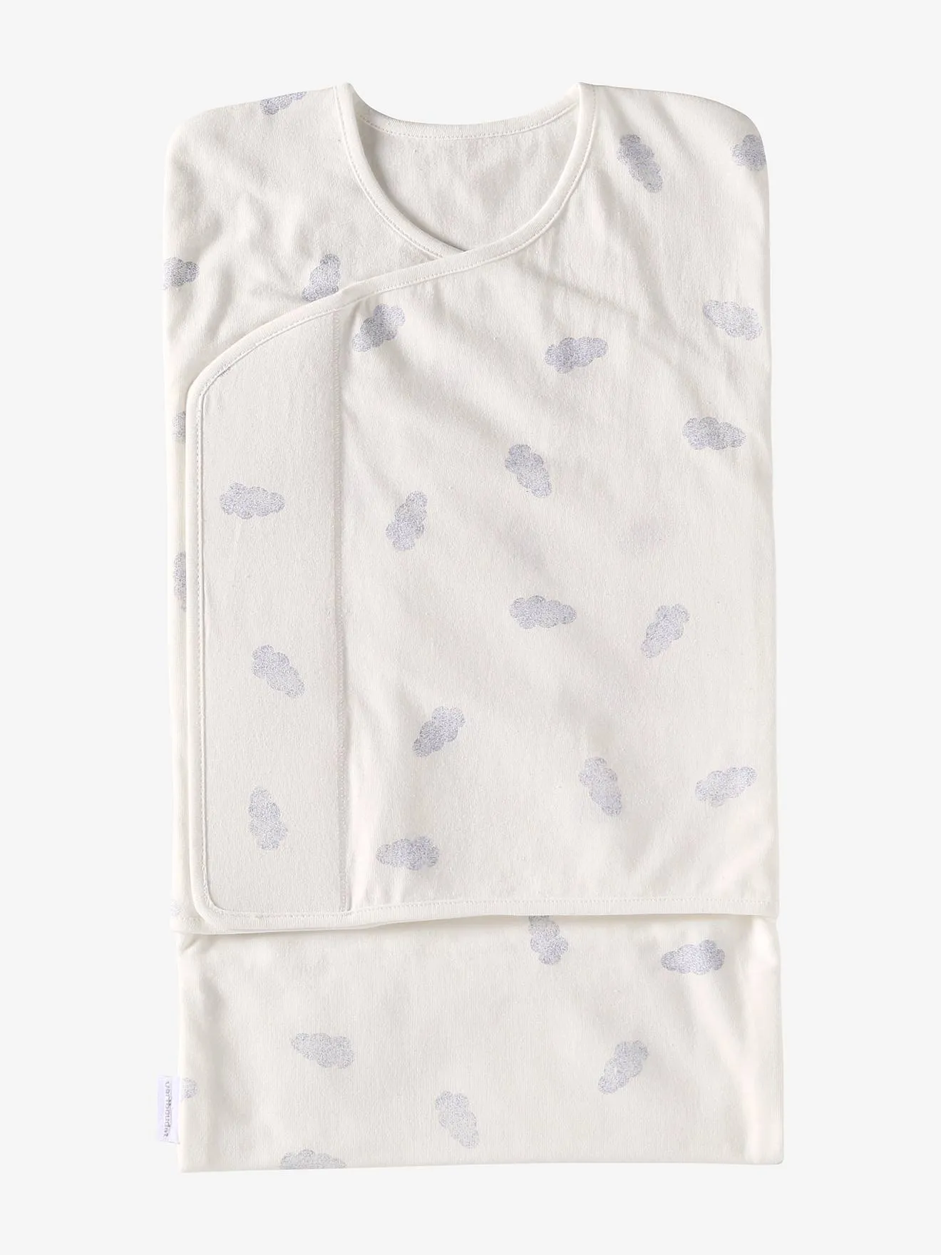 Jersey Knit Swaddle, Size 2 - printed white