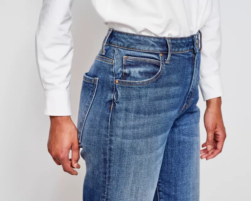 Kut from the Kloth® Sienna High-Rise Cuffed Wide-Leg Jeans