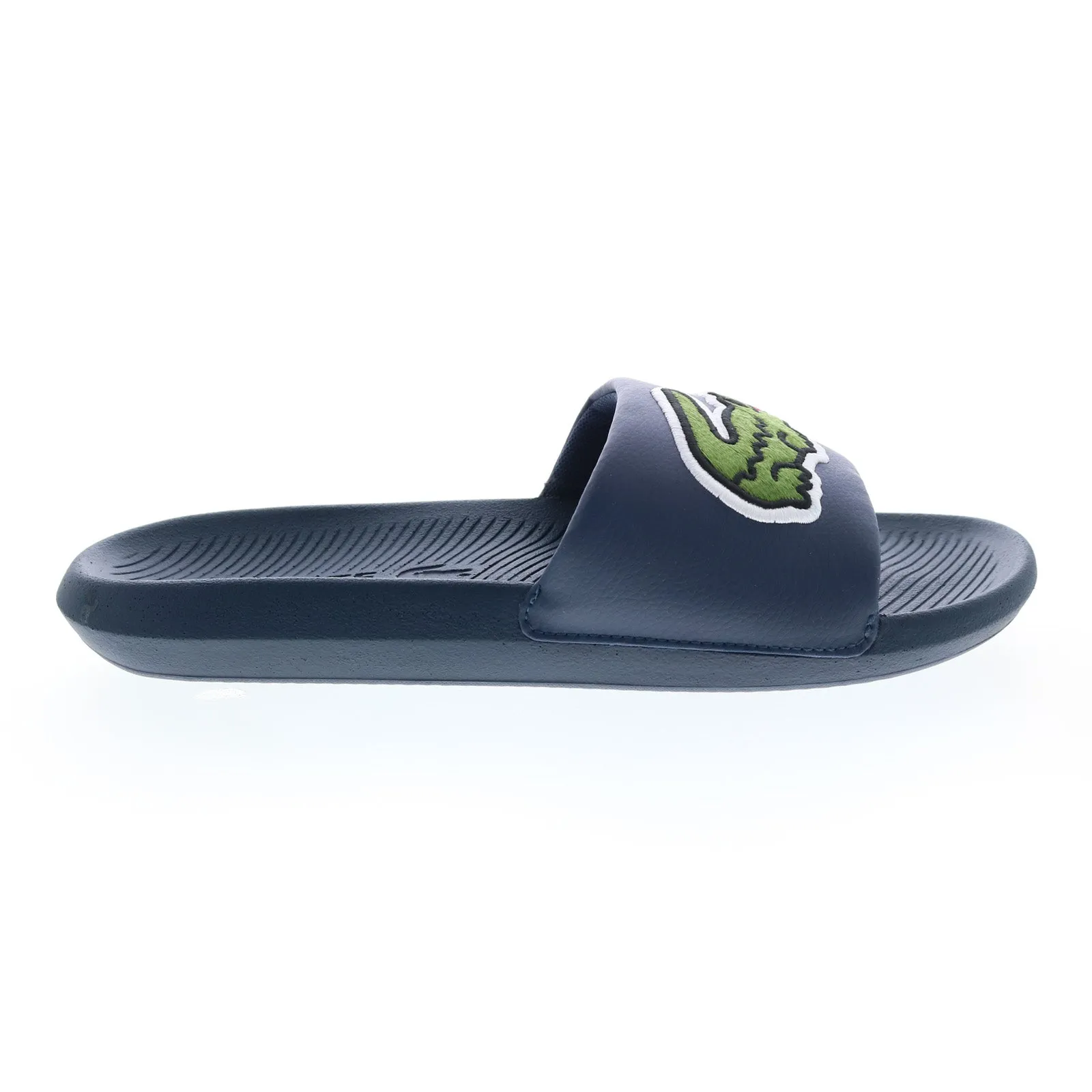 Lacoste Croco Slide 120 2 Us Cma Mens Blue Synthetic Slides Sandals Shoes