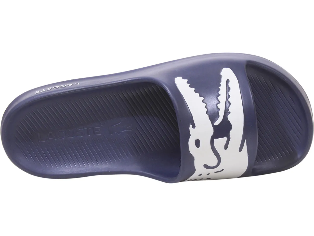 Lacoste Men's Croco-2.0 Slides Sandals Navy/White Sz: 12 7-41CMA0010092
