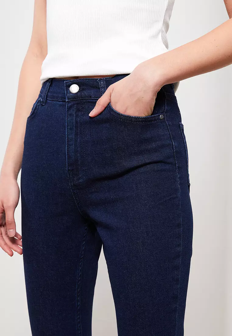 LC WAIKIKI Skinny Fit Straight Pocket Detailed Women's Rodeo Jeans