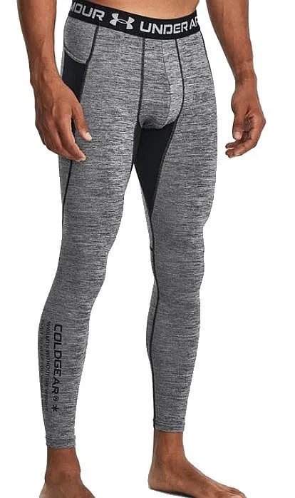 leggings Under Armour ColdGear Armour Twist - Mod Gray/Black - men´s