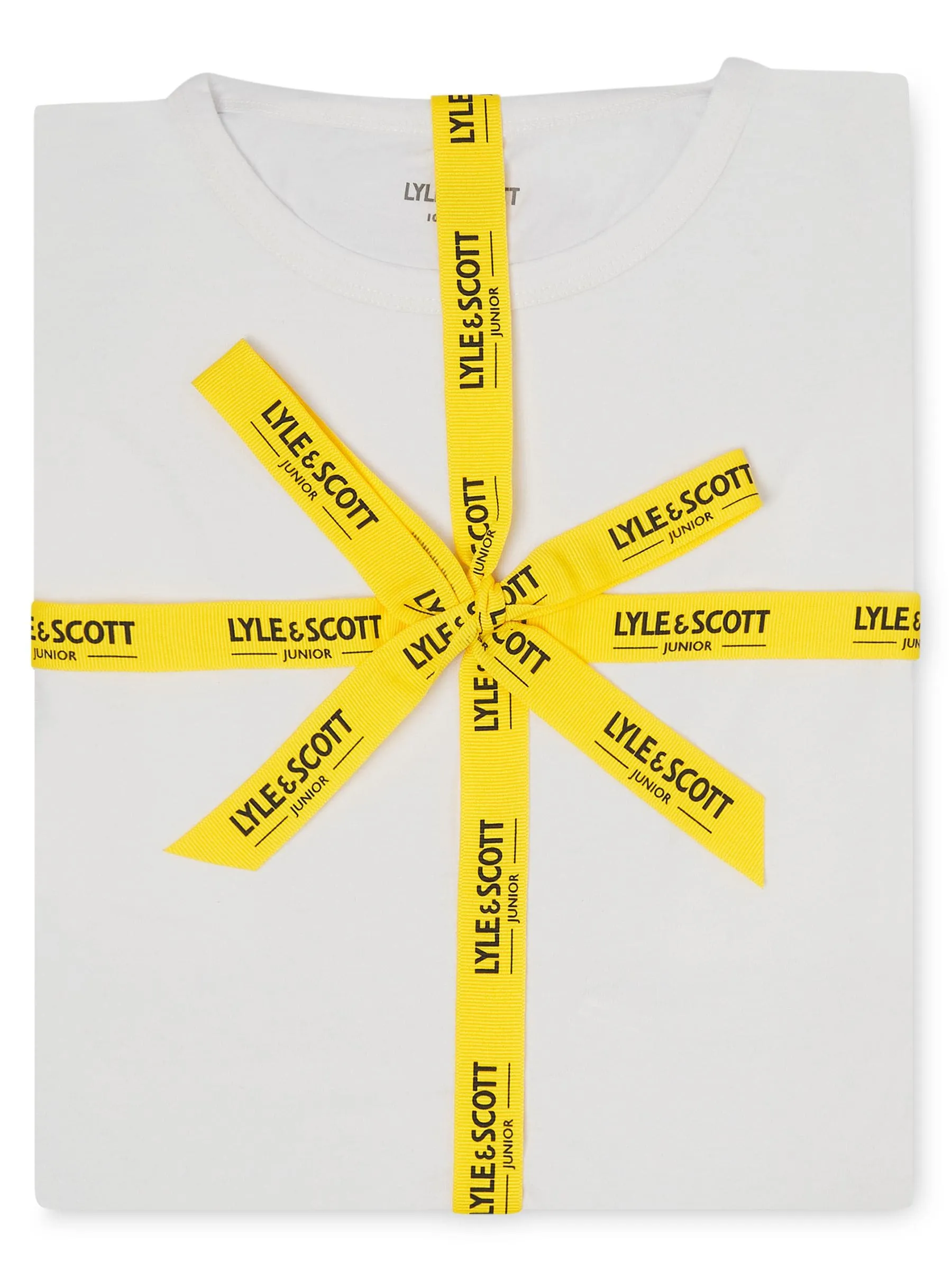 Lyle & Scott White Branded Boys Abel Sleepwear Shorts Set