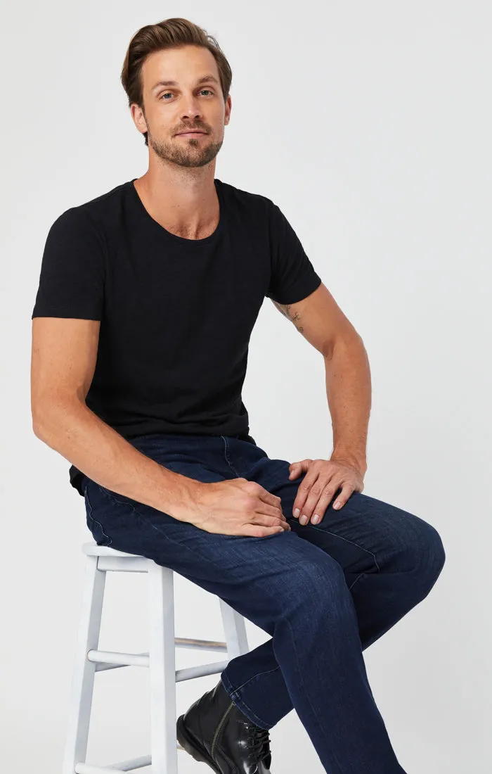 Mavi Men's Steve Athletic Fit Jeans in Dark Ink SuperMove