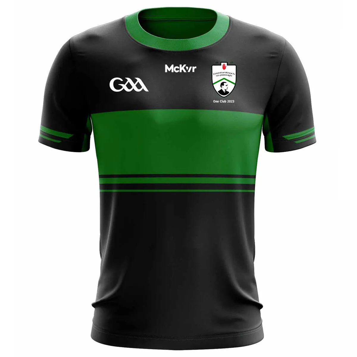 Mc Keever Fintona Pearses GAA Training Jersey - Adult - Black/Green