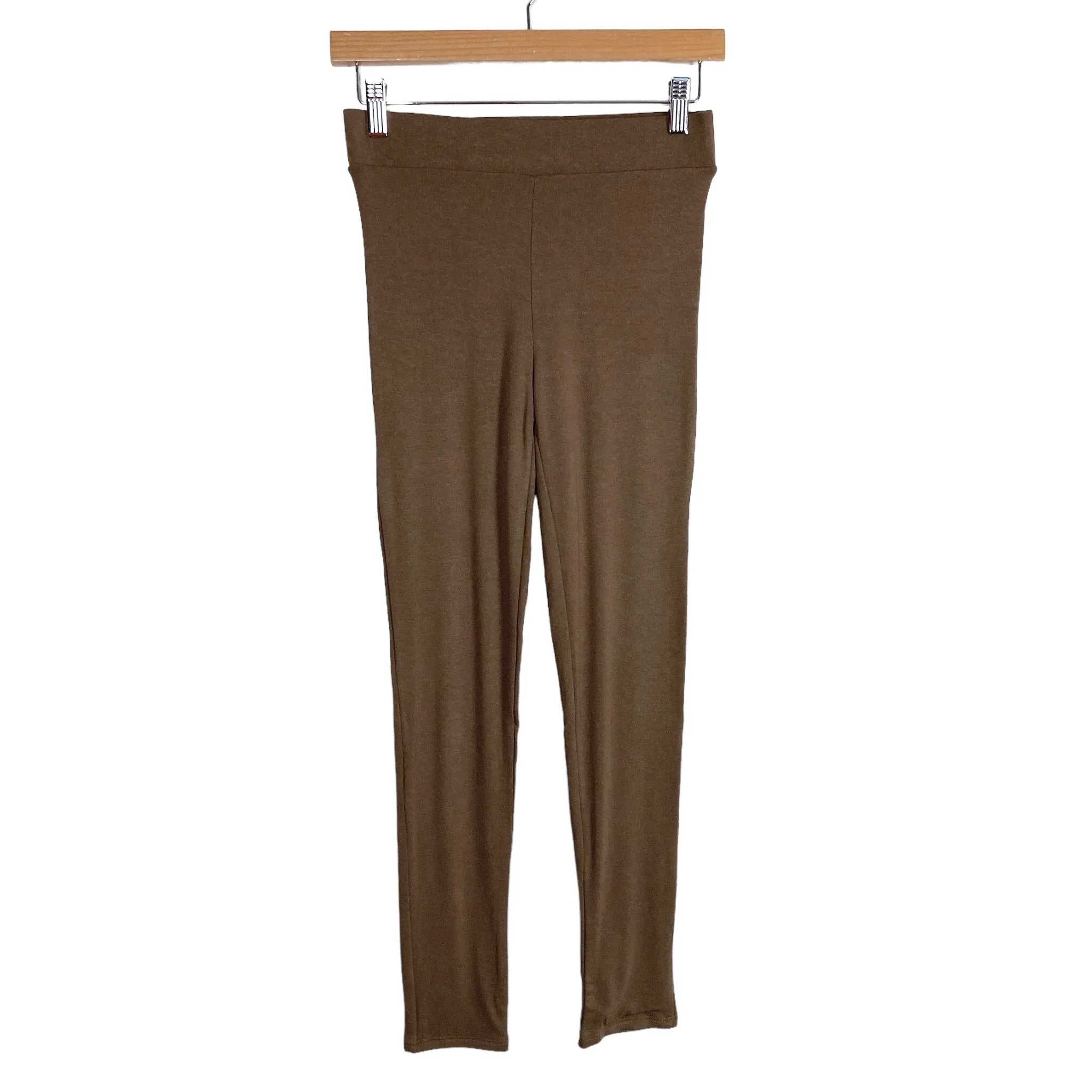 Naked Wardrobe Brown Leggings NWT- Size L (Inseam 25)