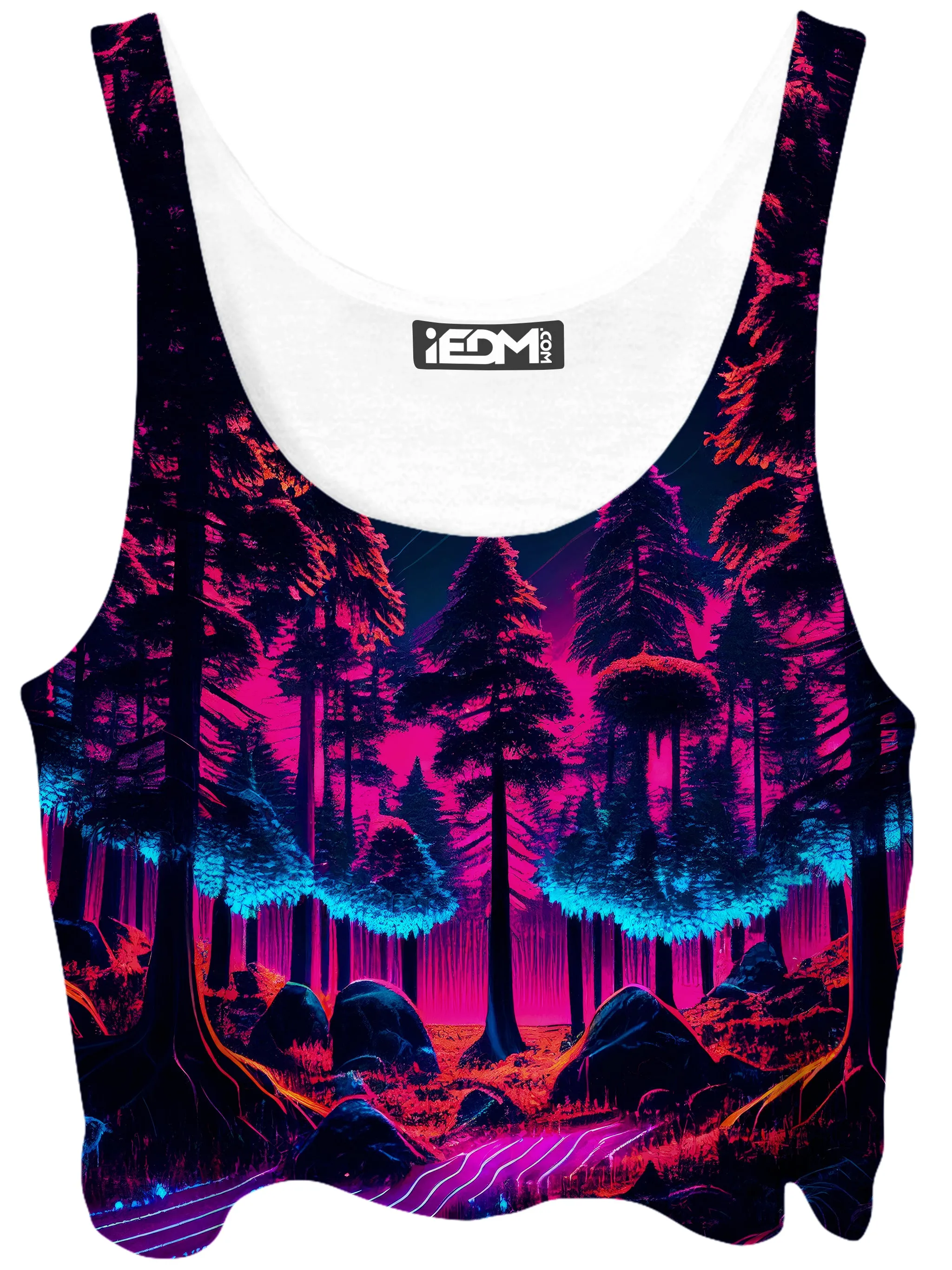 Neon Forest Crop Top and Leggings Combo