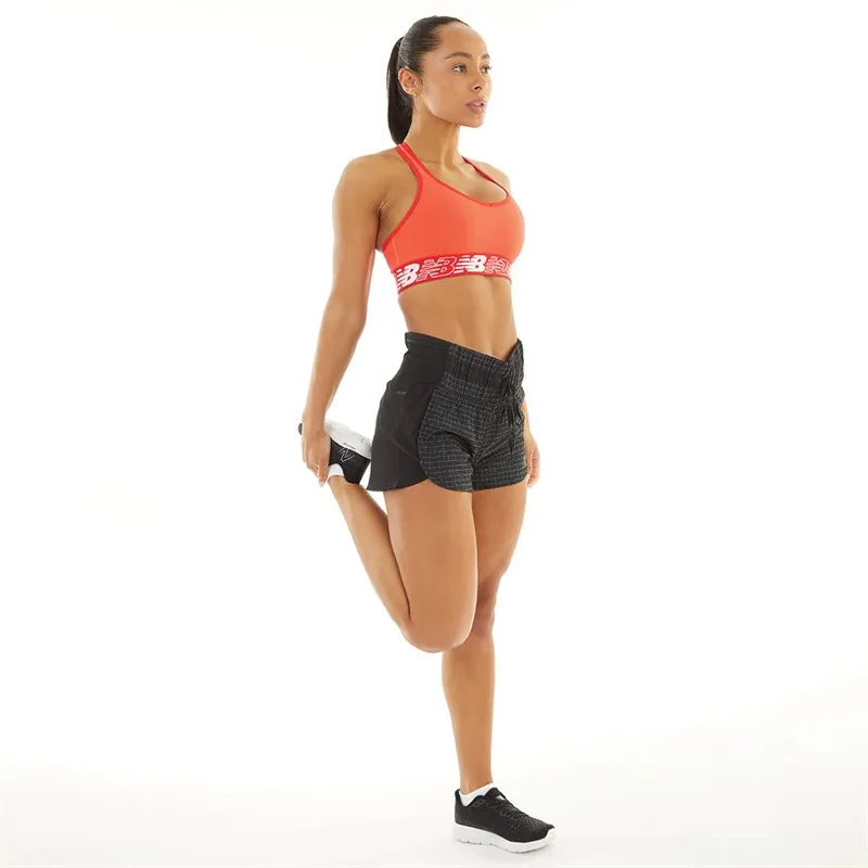 New Balance Womens Impact Luminous 3 Inch Running Shorts Black