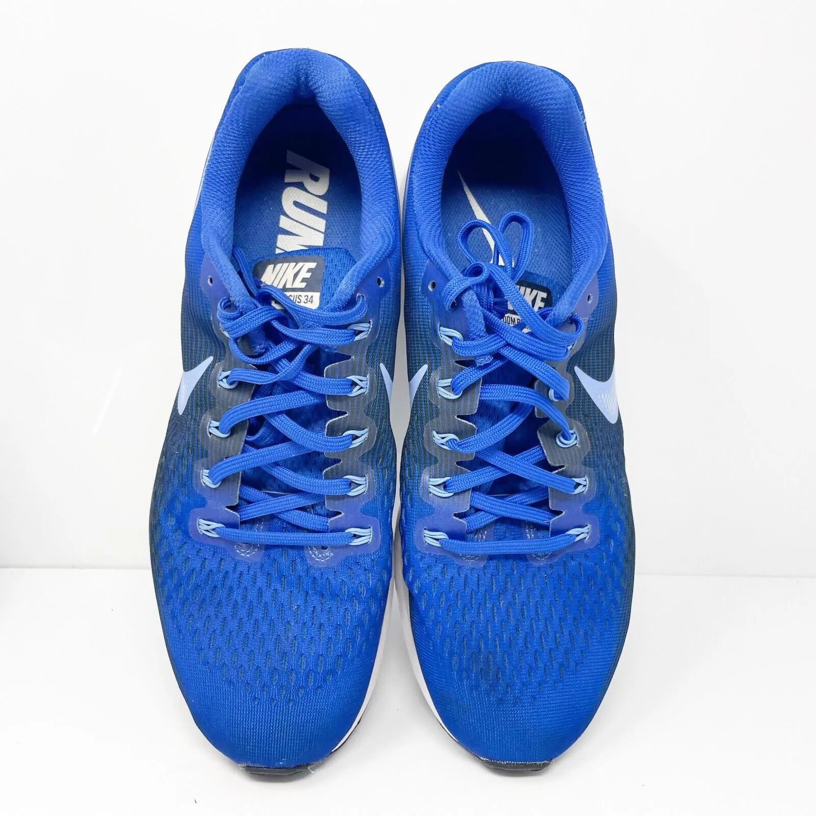 Nike Mens Air Zoom Pegasus 34 880555-409 Blue Running Shoes Sneakers Size 12