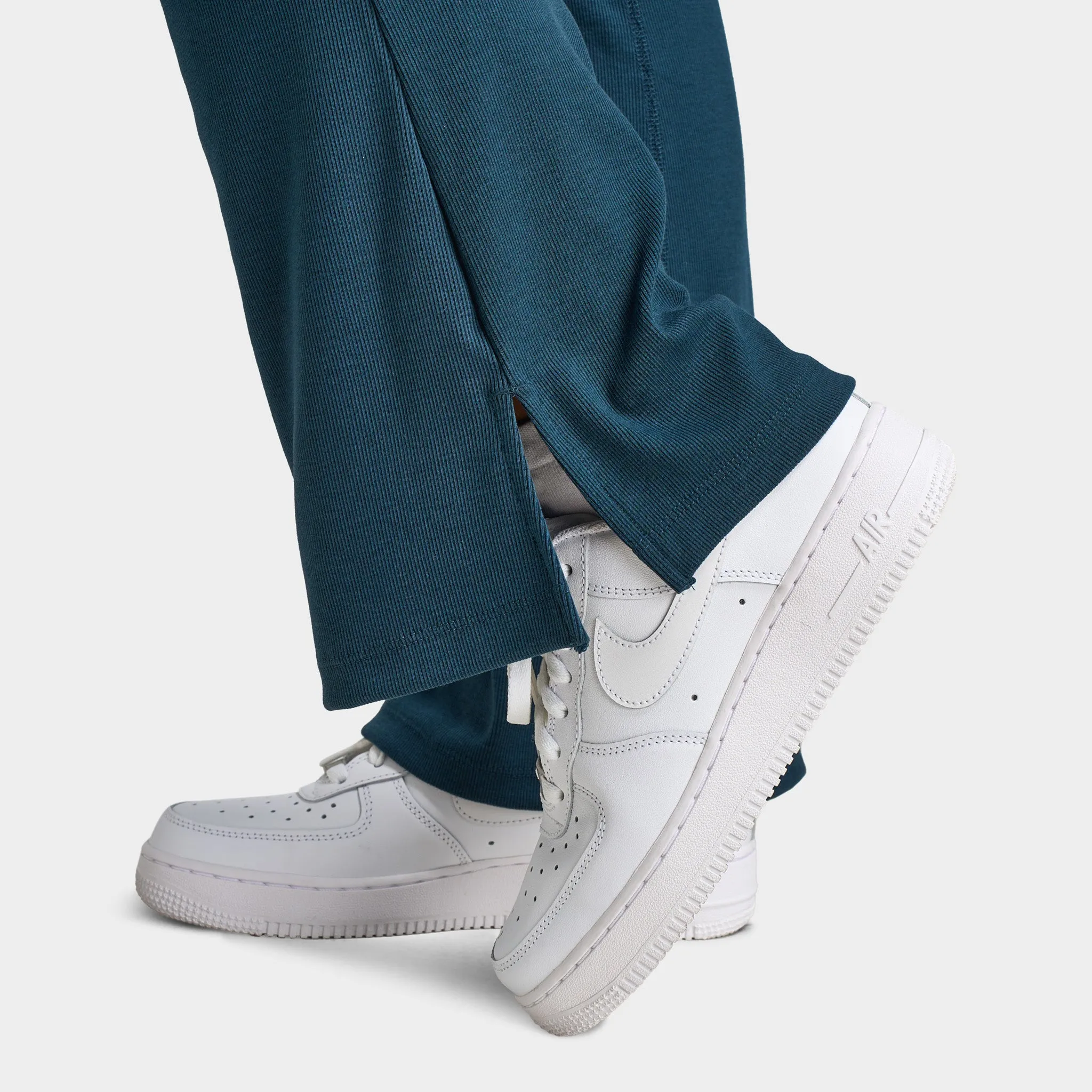 Nike Sportswear Women's Tight Mini-Rib Flared Leggings Armory Navy / Sail
