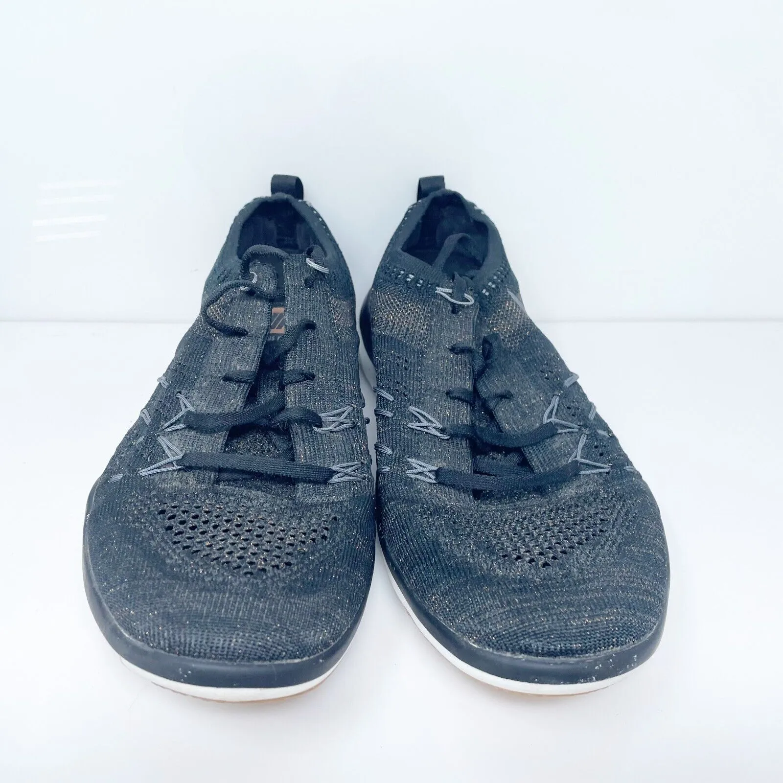 Nike Womens Free TR Focus Flyknit 844817-002 Black Running Shoes Sneakers Sz 7.5