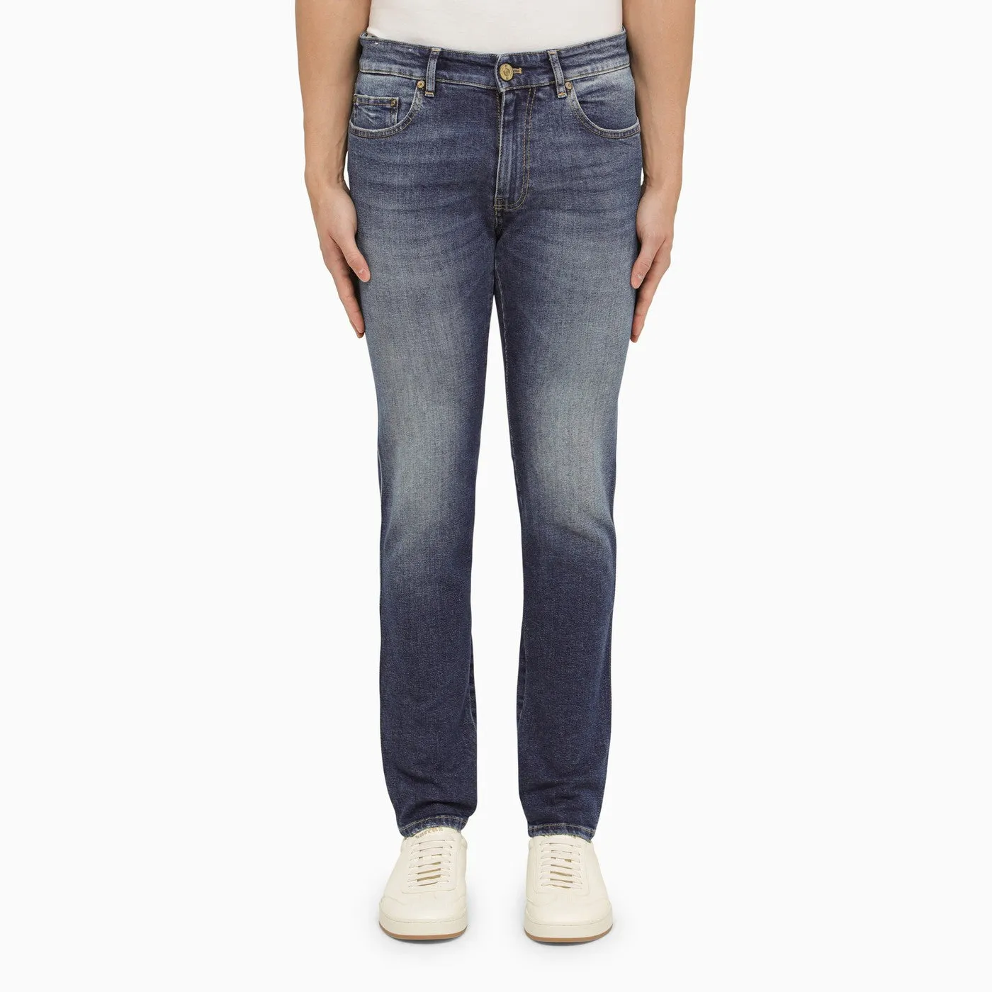 Pt Torino Denim    Pt Torino Denim Blue Washed Out Denim Jeans