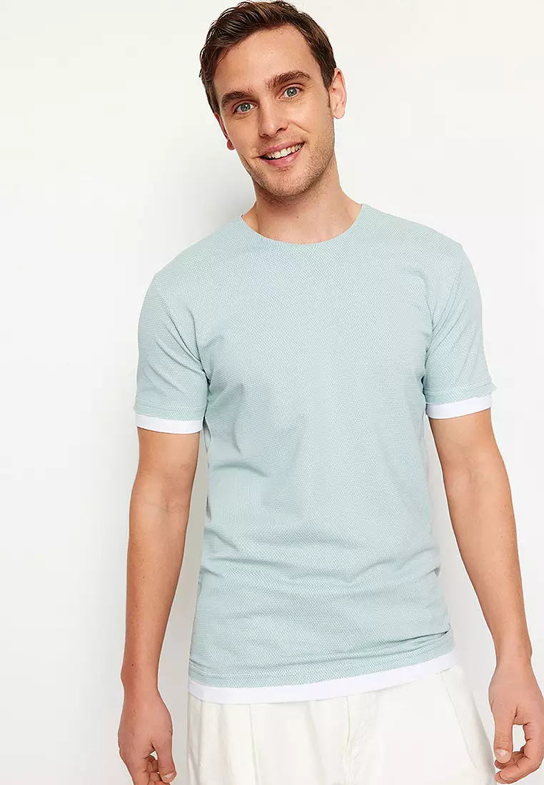 Trendyol Color Blocked Textured T-Shirt